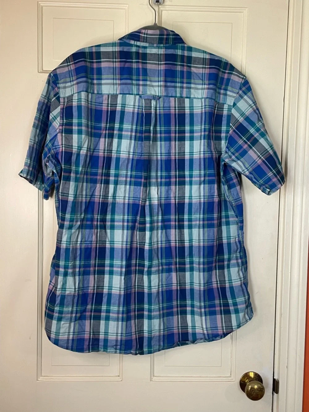 Seaside Pendleton Plaid Men Size XL Preppy Blue Pink Travel Beach Resort - Picture 5 of 7